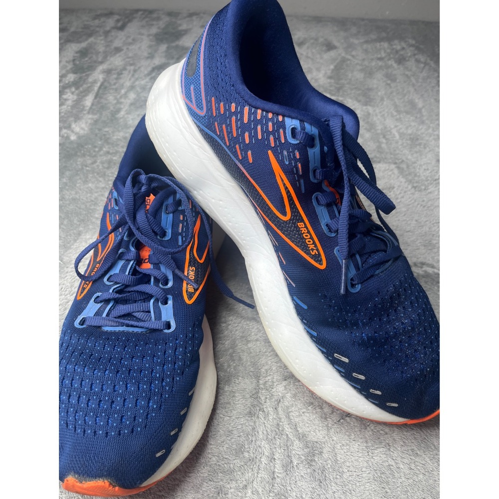 Brooks‎ Glycerin 20 Running Shoes Cushion Comfort Athletic Blue Orange 10.5